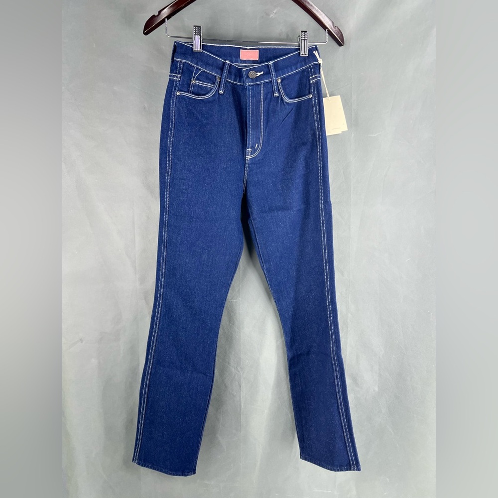 NWT Mother the Double Dazzler Skinny Jeans 24 Color : Ooh La La